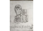 NICKI'S FREE RANGE EGGS SIZES 6's & 7's TRAY OF 30 EGGS 